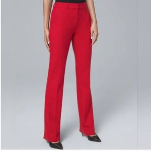 White House Black Market Red Pant Suit Size 6P